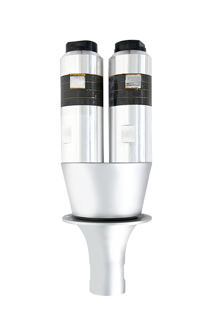 15kHz-4200W 尼口换能器 双柱直筒(银黑)